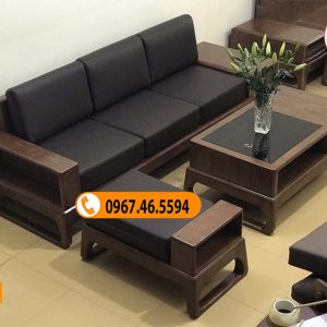 sofa gỗ phòng khách nhỏ giá rẻ SG61